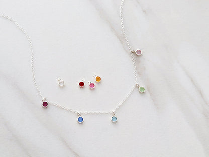 Dainty Birthstone Necklace | Build Your Own