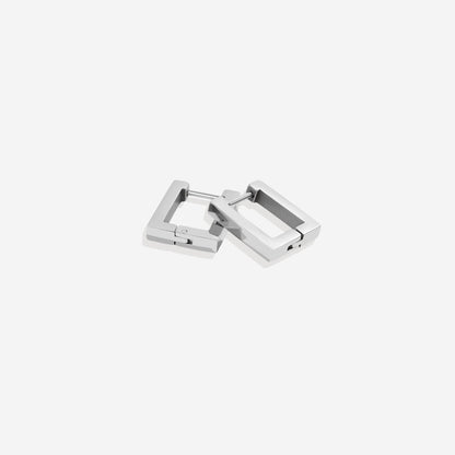 Chunky Square Huggie Earrings