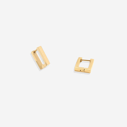 Chunky Square Huggie Earrings