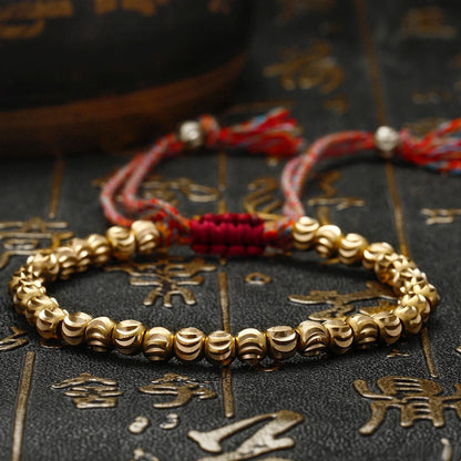 Copper Beads Tibetan Bracelet - Healing & Balance