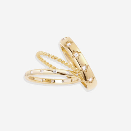 Cosmic Stacking Ring Set