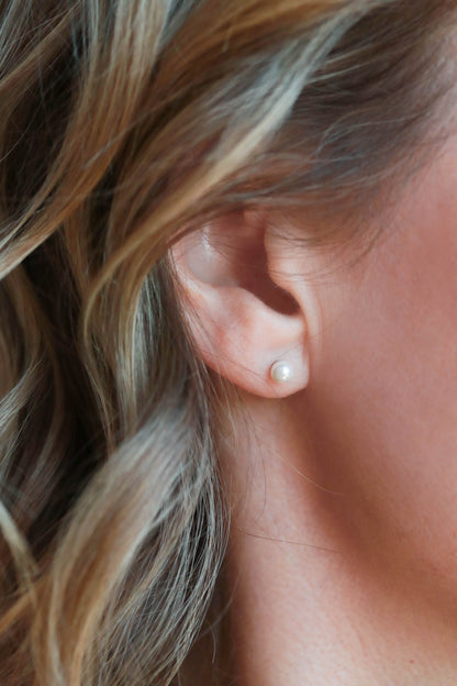 Pearl Stud Earrings