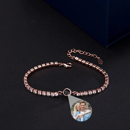 Custom Tennis Photo Bracelet