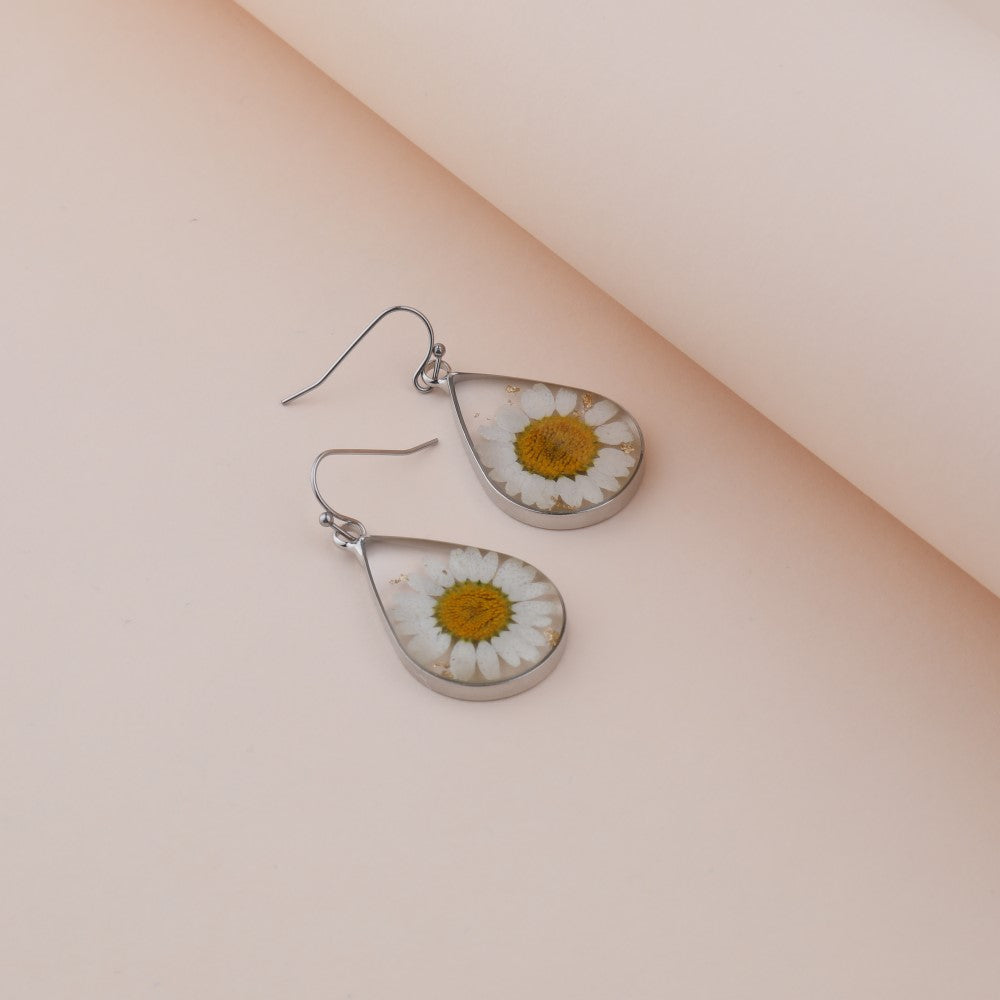 Pressed Flower Earrings