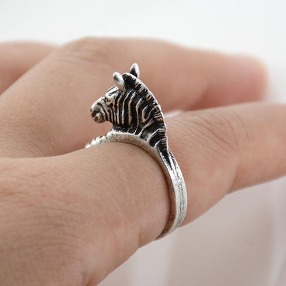 Zebra Wrap Ring