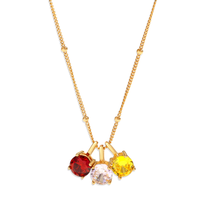 Dainty Birthstone Pendant Necklace