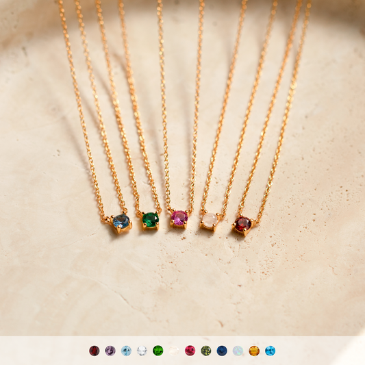 Dainty Birthstone Necklace