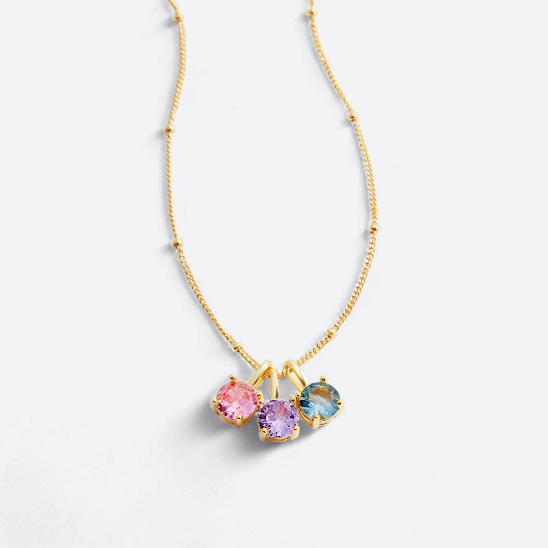 Dainty Birthstone Pendant Necklace