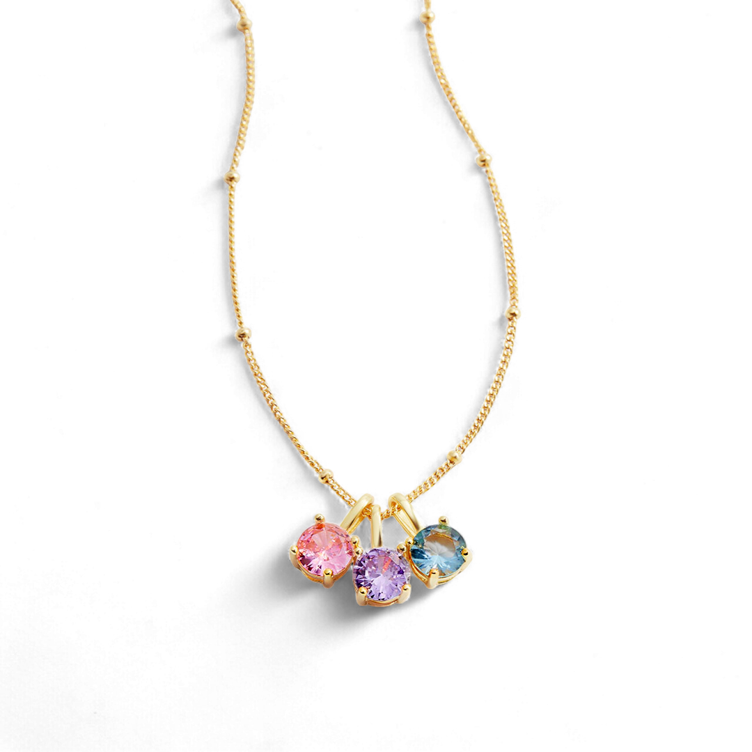 Dainty Birthstone Pendant Necklace