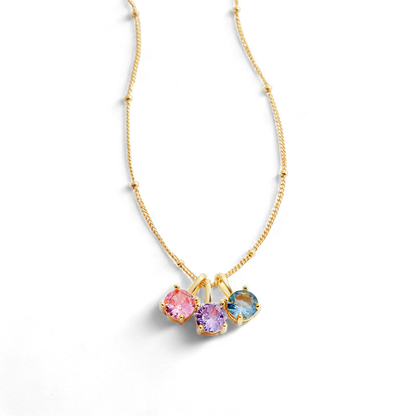 Dainty Birthstone Pendant Necklace