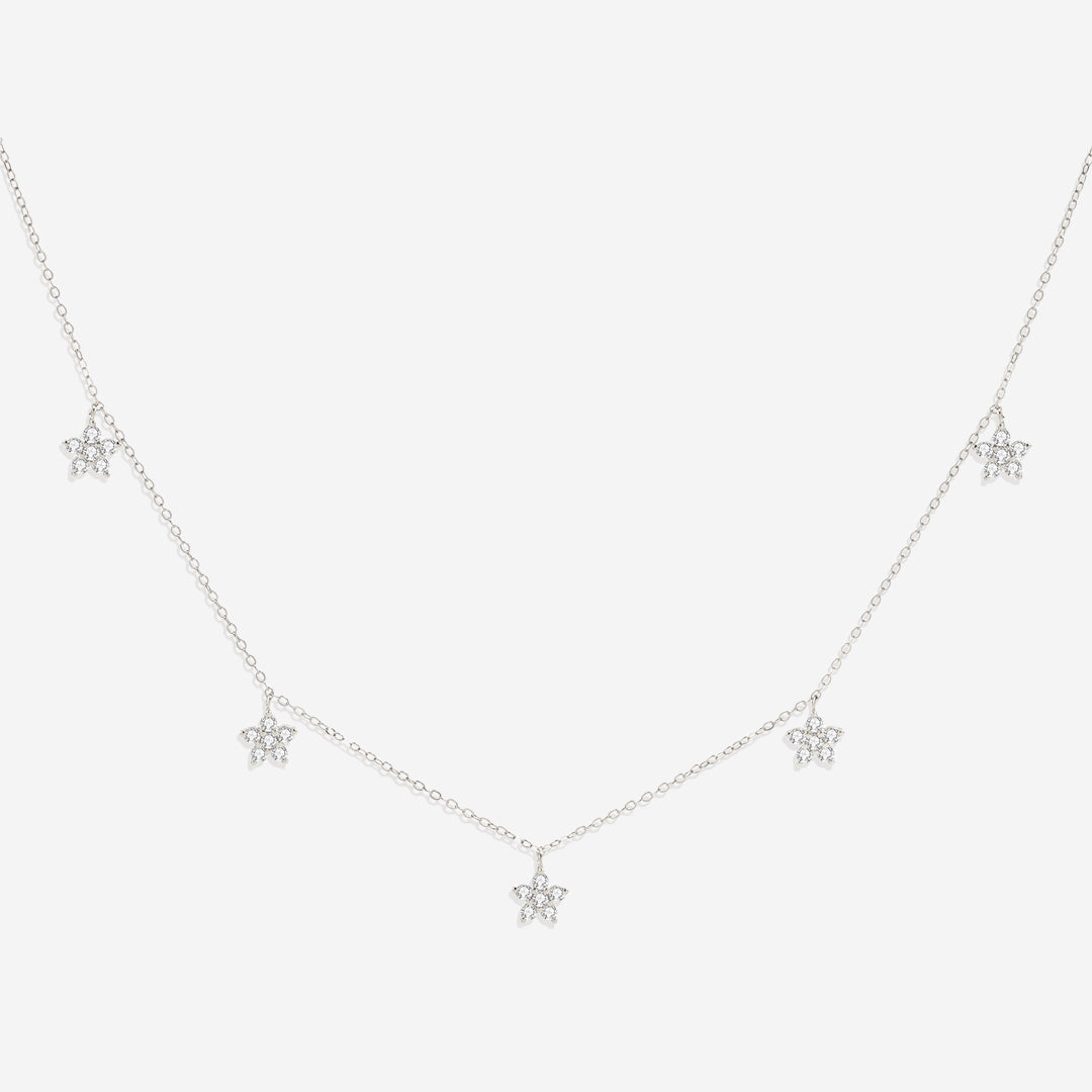 Diamond Flower Necklace