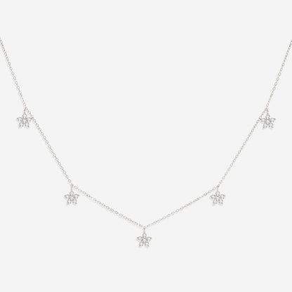 Diamond Flower Necklace