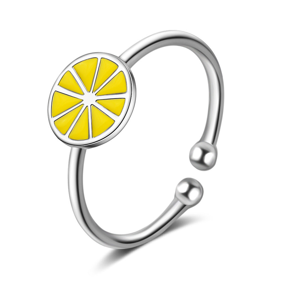 Enamel Lemon Ring