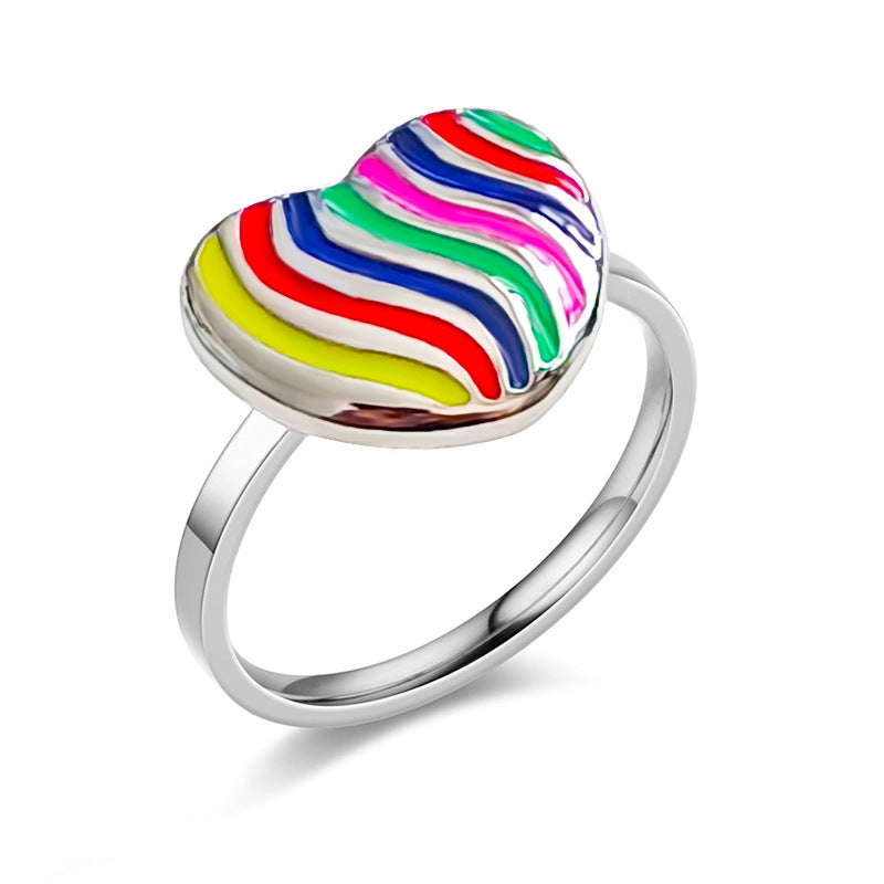 Enamel Lollipop Ring