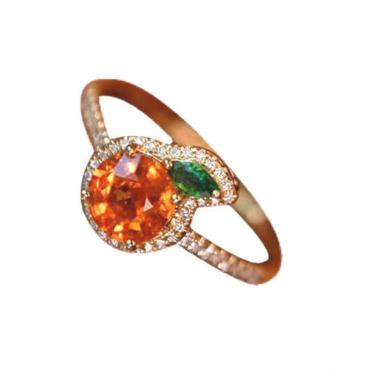 Enamel Orange Ring