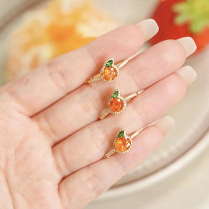 Enamel Orange Ring