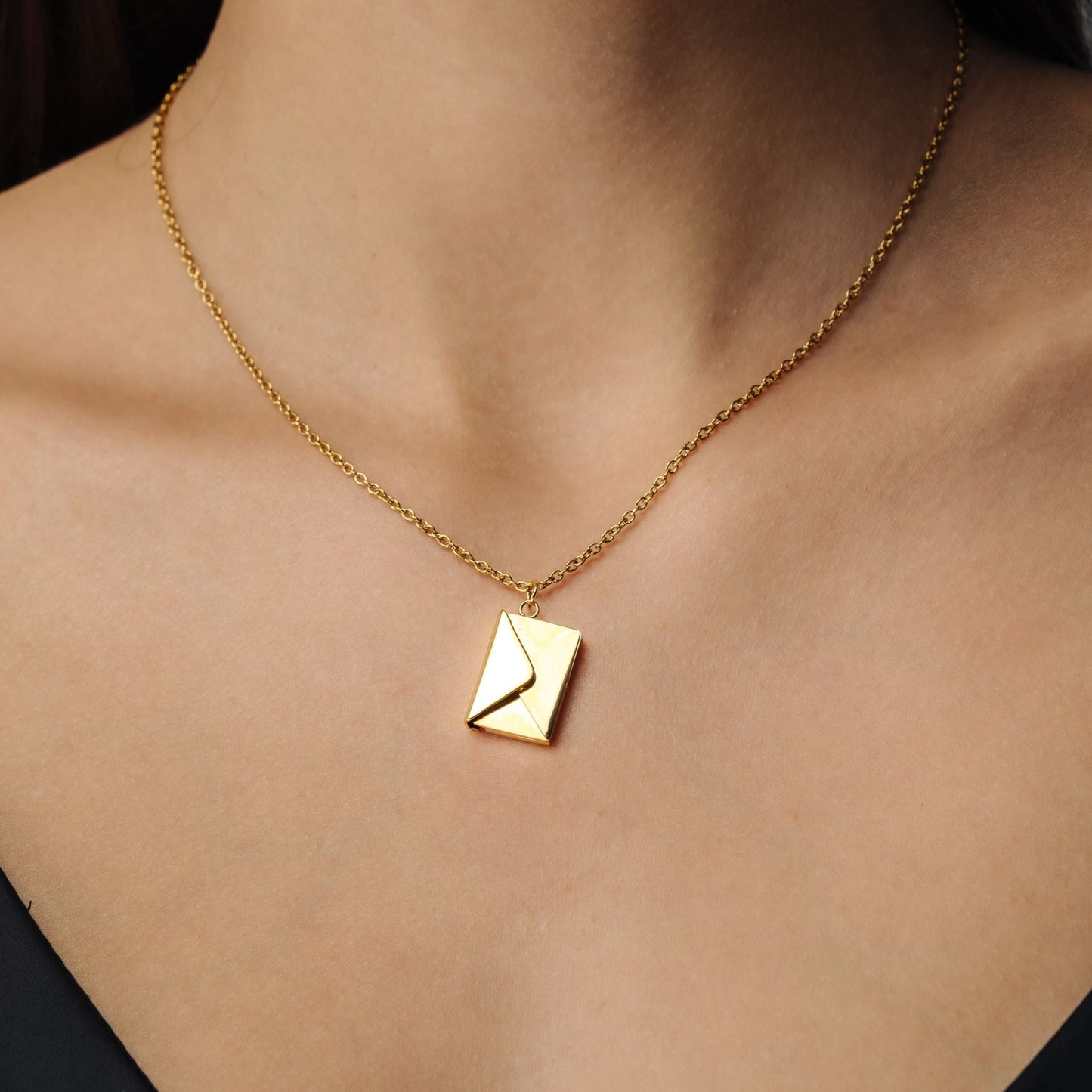 Envelope Name Necklace