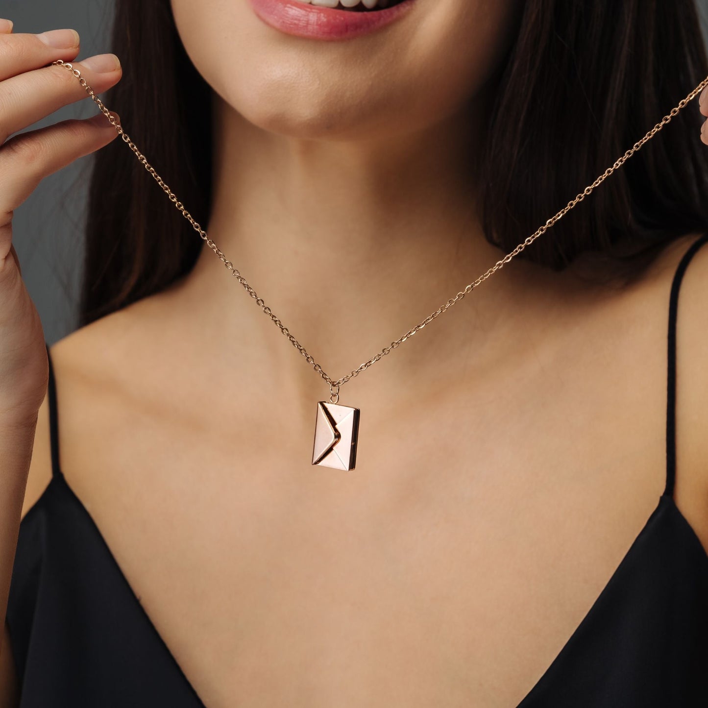 Envelope Name Necklace