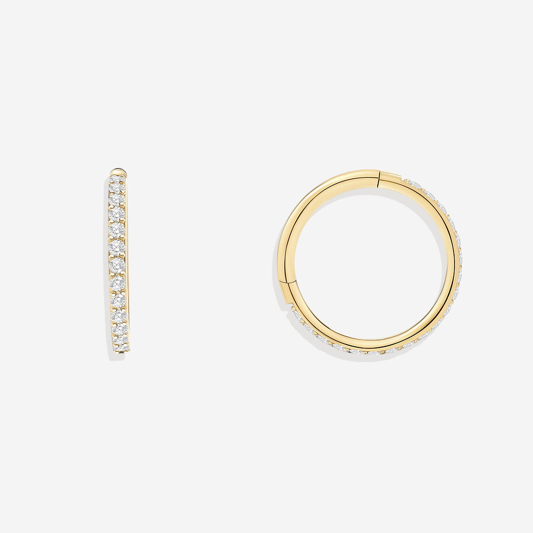 Eternity Crystal Cartilage Hoops | 16g