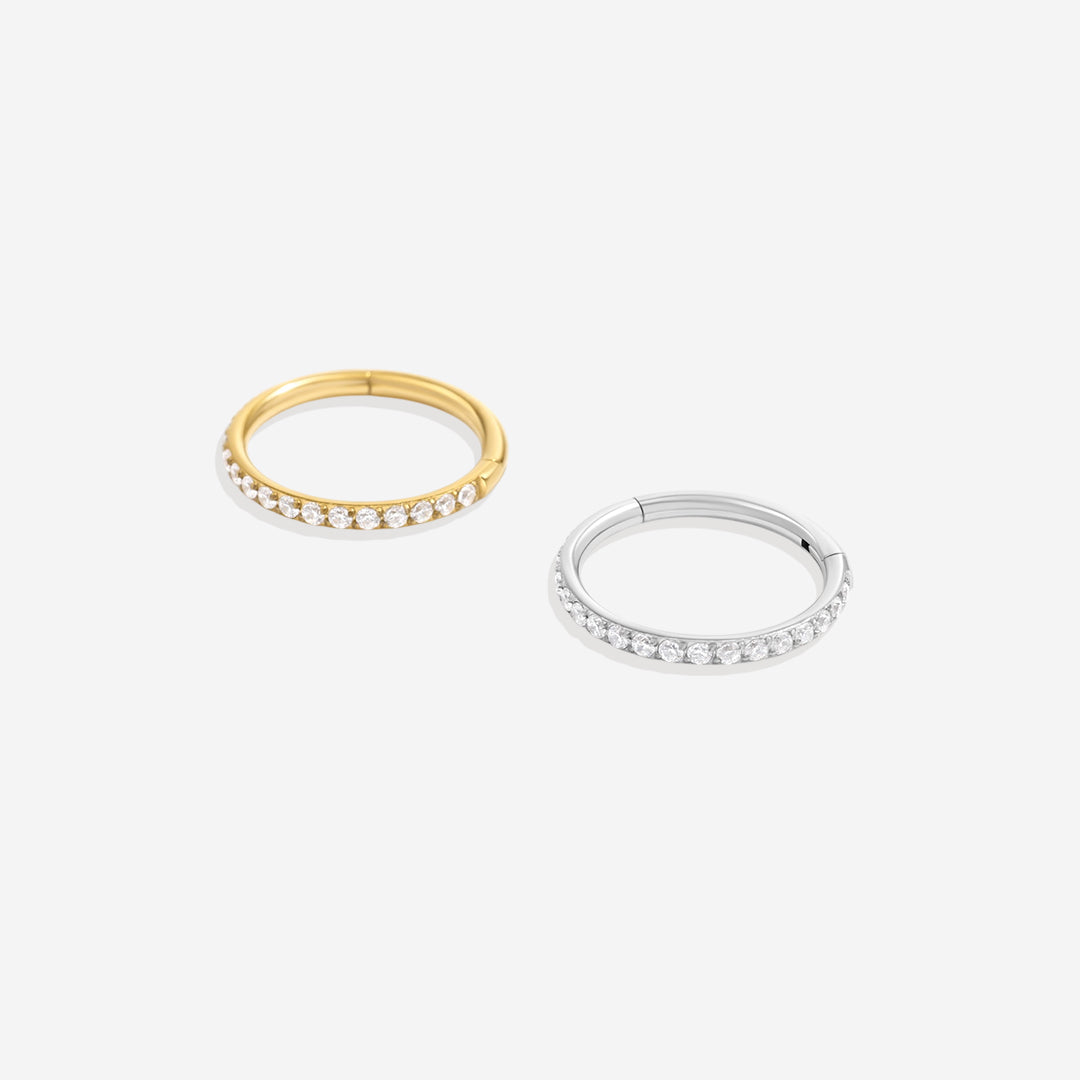 Eternity Crystal Cartilage Hoops | 16g