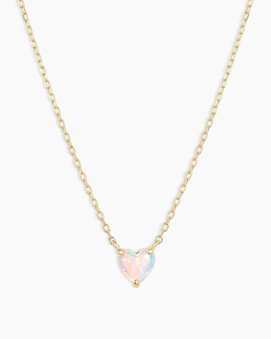 Opal Heart Necklace