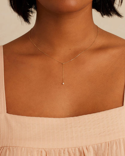 Pearl Lariat Necklace