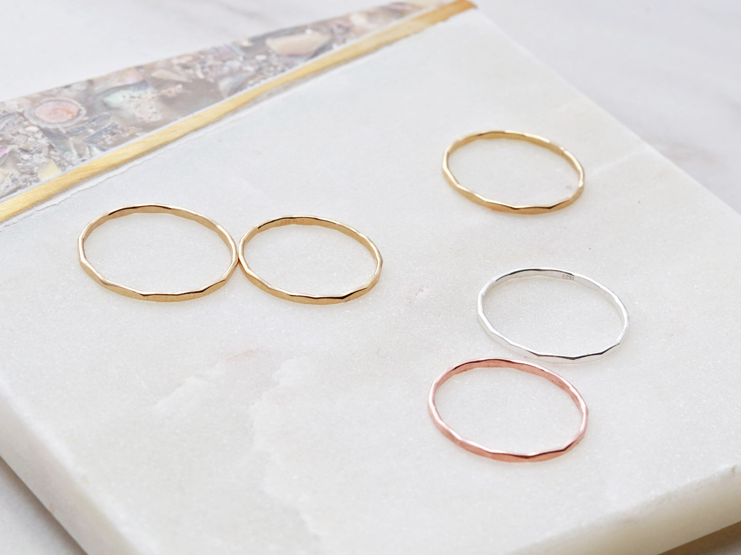 Hammered Stacking Ring