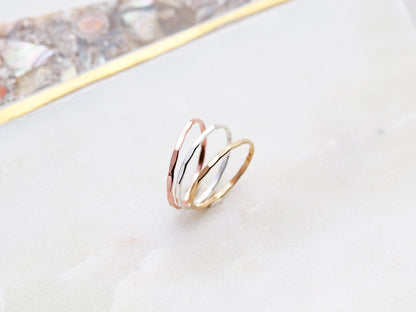 Hammered Stacking Ring