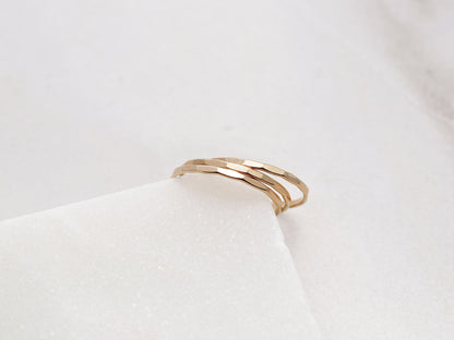 Hammered Stacking Ring