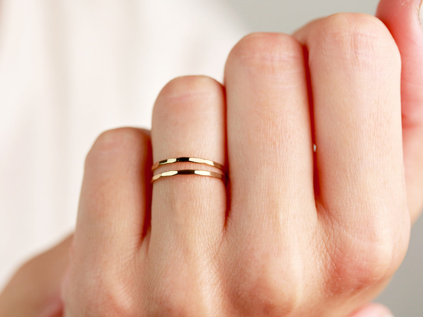 Hammered Stacking Ring