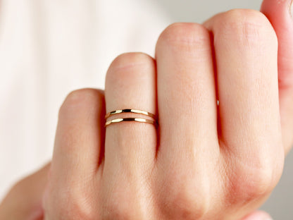 Hammered Stacking Ring