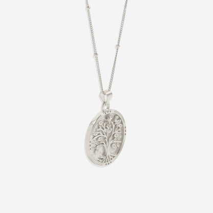 Tree of Life Vermeil Coin Pendant Necklace