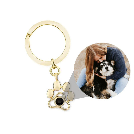 Eternity's Paw Photo Keychain