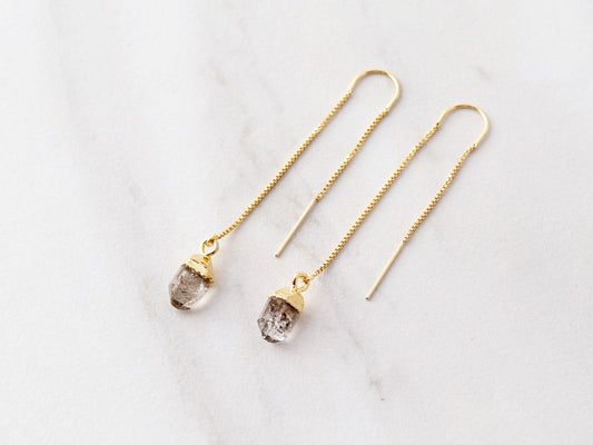 Gemstone Threader Earrings