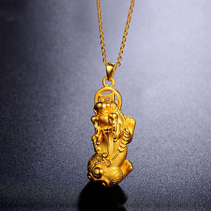 Gold Pixiu Necklace