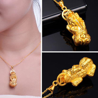 Gold Pixiu Necklace