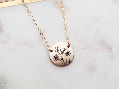 Build a Birth Flower Necklace | Disc