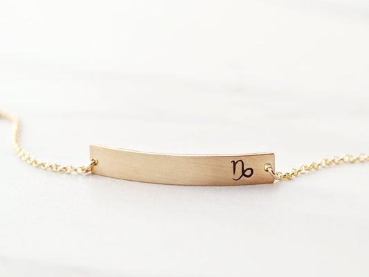 Zodiac Bar Bracelet