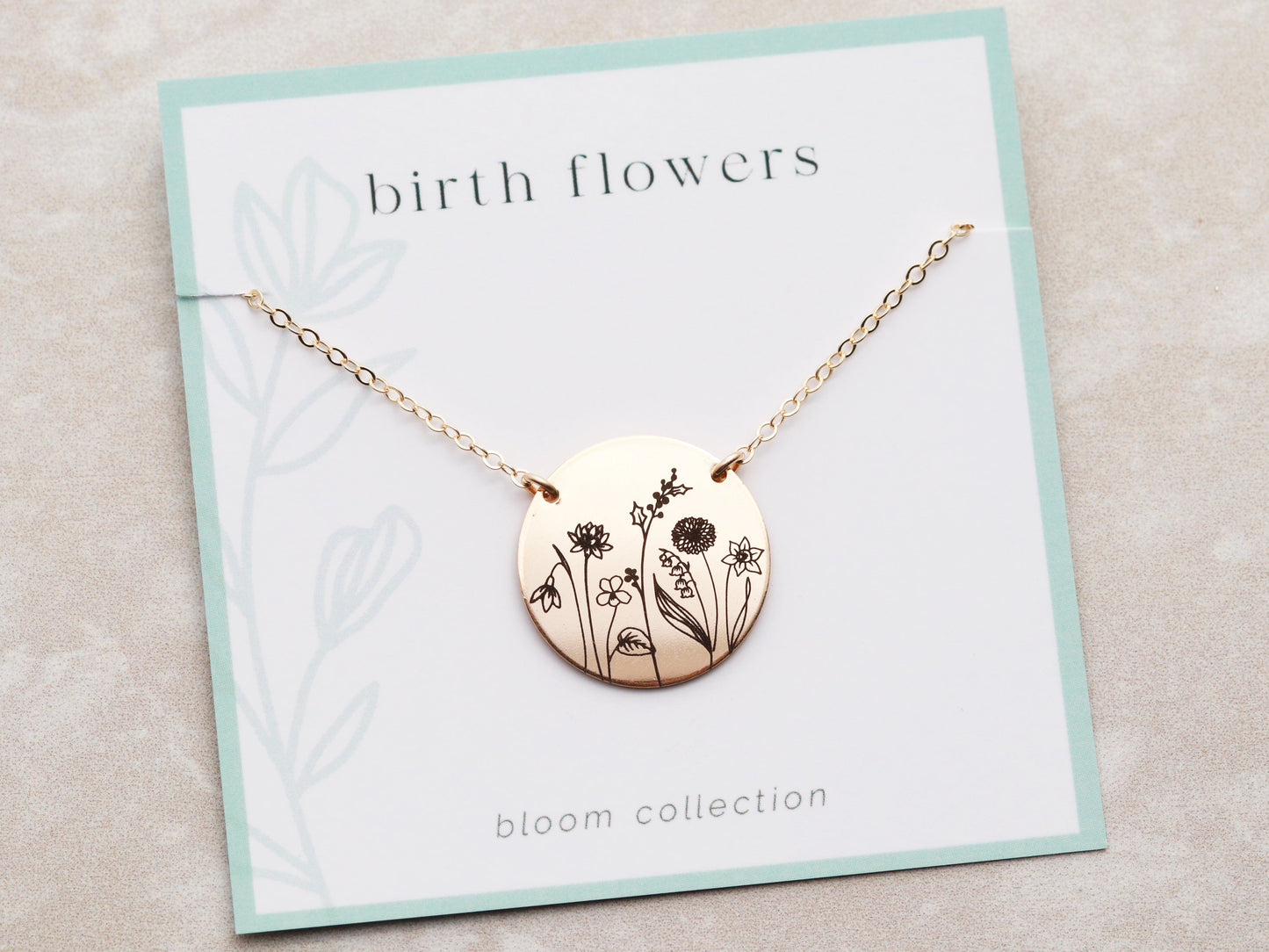 Build a Birth Flower Necklace | Disc