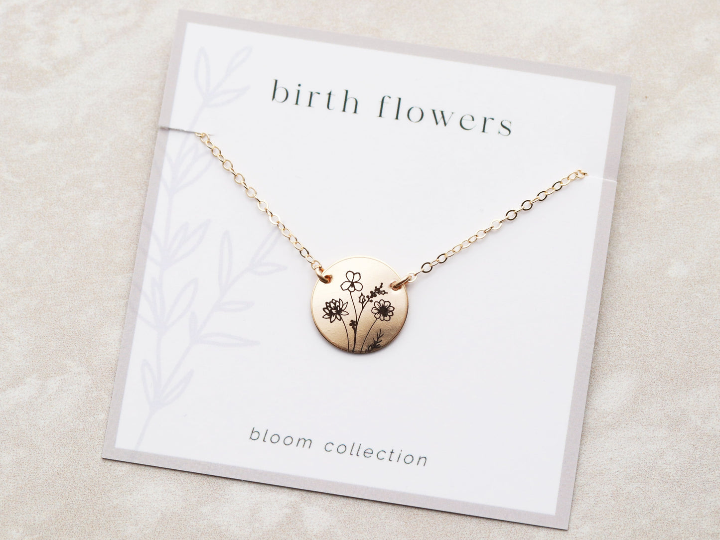 Build a Birth Flower Necklace | Disc