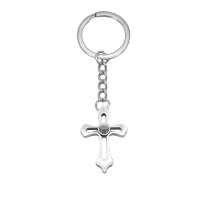 Vintage Cross Projection Keychain