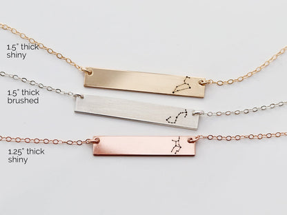 Zodiac Bar Necklace