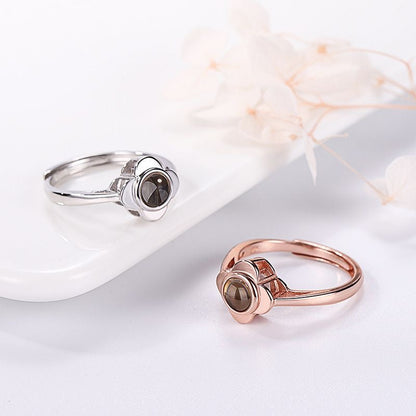 Eternal Flower Projection Ring