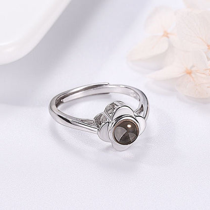 Eternal Flower Projection Ring