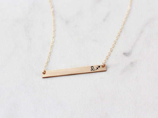 Zodiac Bar Necklace