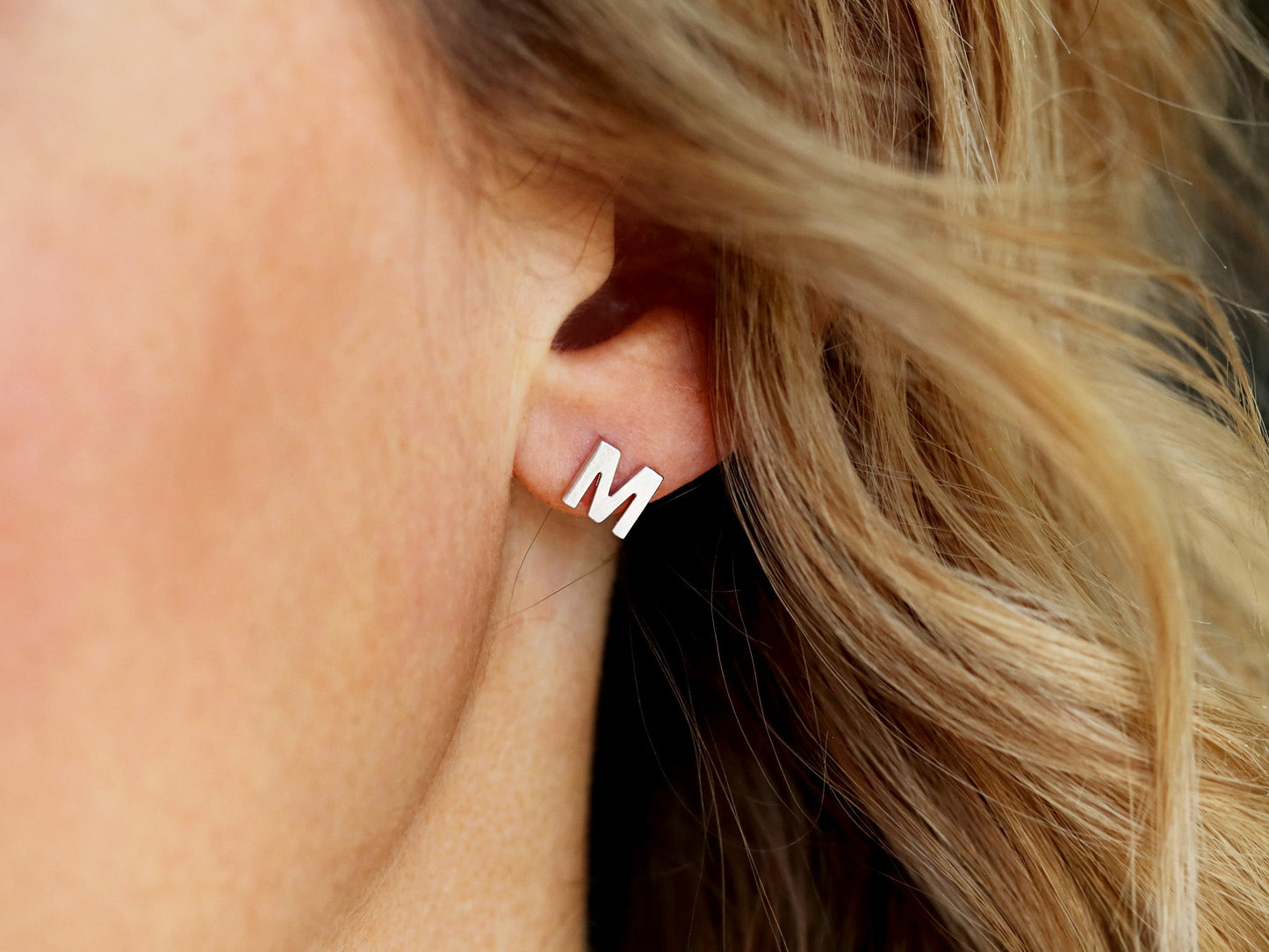 One Initial Earring | Uppercase, Lowercase