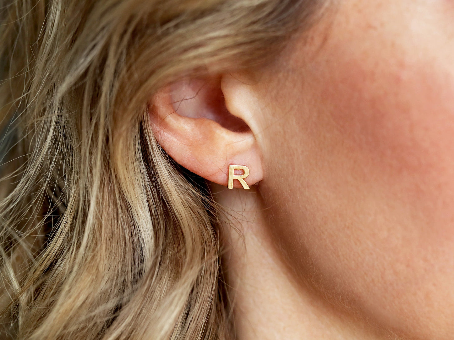 One Initial Earring | Uppercase, Lowercase