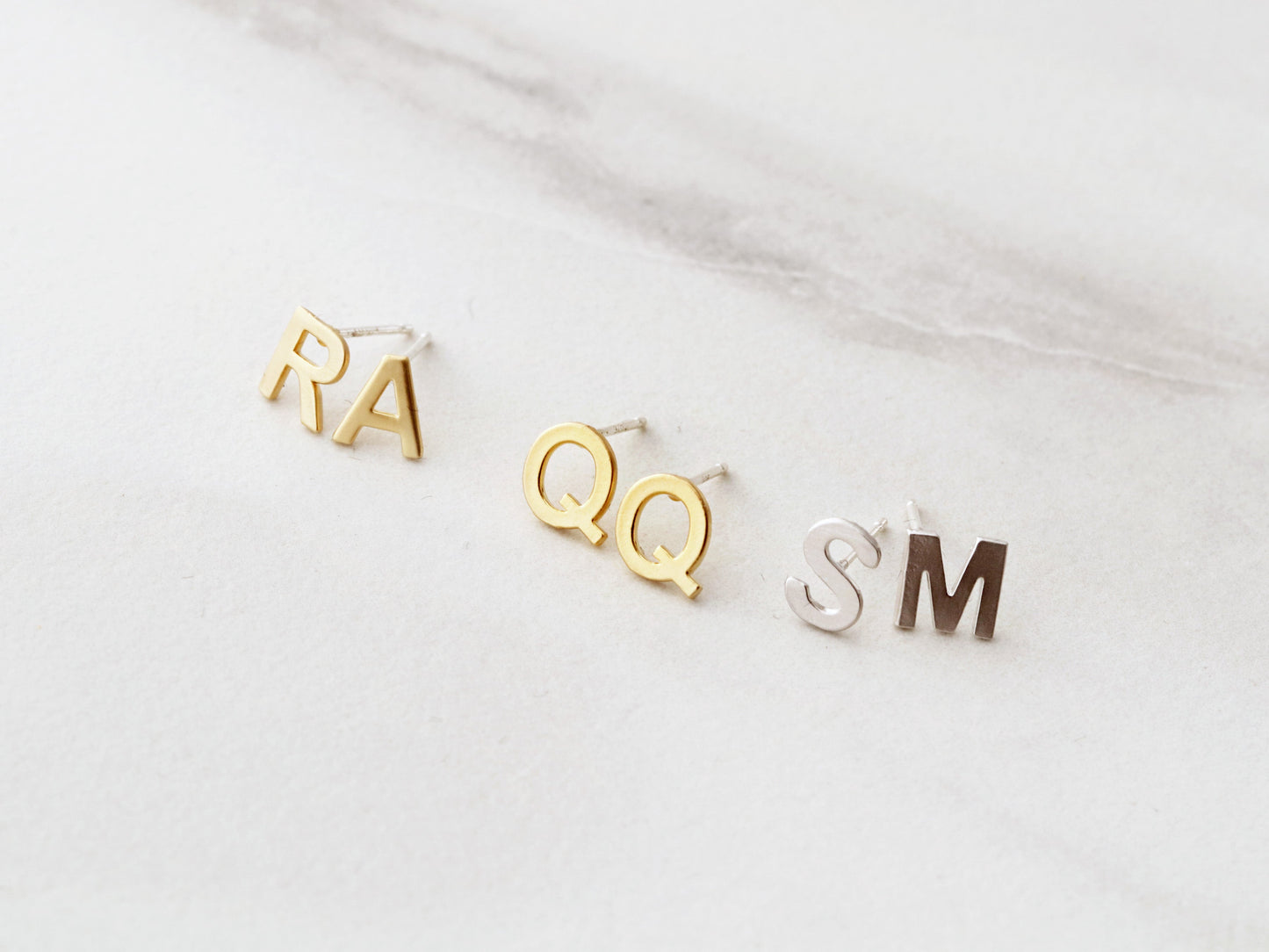 One Initial Earring | Uppercase, Lowercase