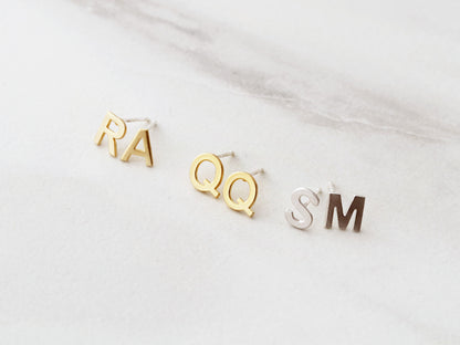 One Initial Earring | Uppercase, Lowercase