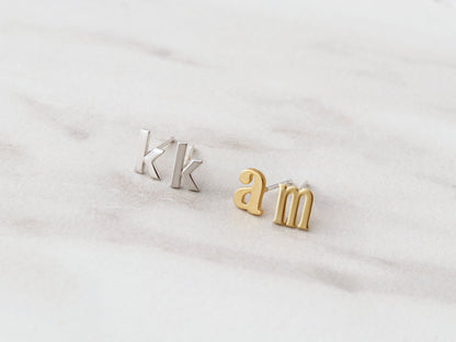 One Initial Earring | Uppercase, Lowercase